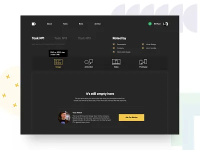 RDC Refresh 03 — Uploading dark ui presentation rdc russian design cup uploading web app
