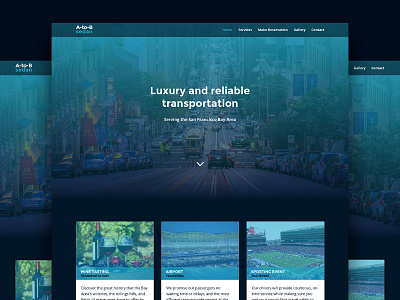 UI A-To-B Sedan cards design diseño web interfaces landing page página web ui ux web website