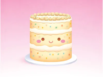 Milk Bar birthday cake cake character design chefs table cute icon illustration jmaruyama kawaii milk bar netflix