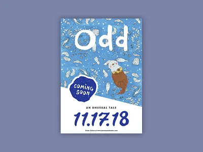 Odd Poster book children hand illustration lettering pattern poster