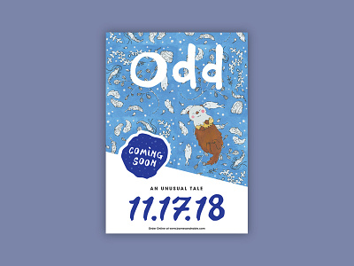 Odd Poster book children hand illustration lettering pattern poster