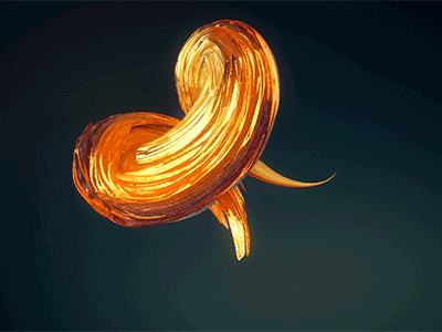 Candy Swirl 3d animation blue c4d candy orange plastic