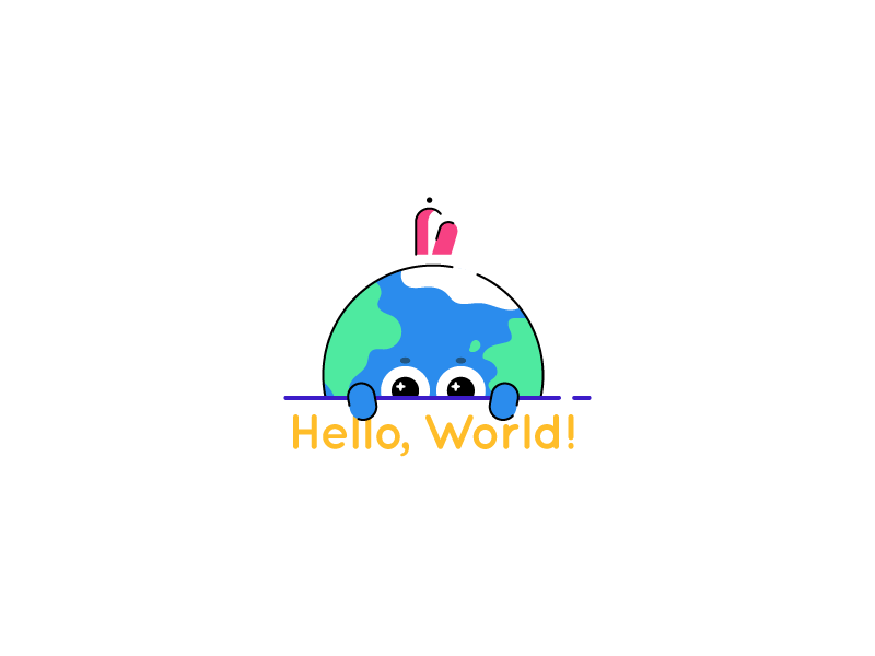 Happy Earth Day buddies character earth earth day hello world hula hoop moon planet