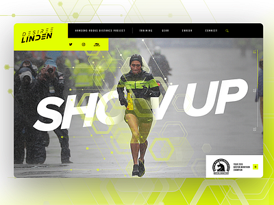 Desi Linden design sport web web design