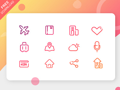 A functional icon-building for tourism products branding icon icons outline task team travel typography ui