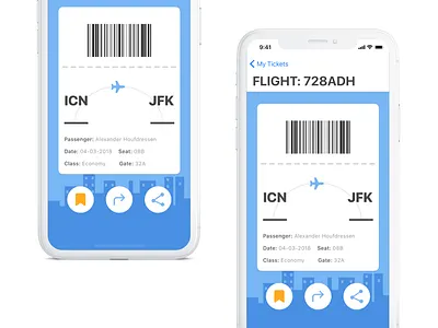 Boarding Pass! 024 app boarding concept dailyui pass
