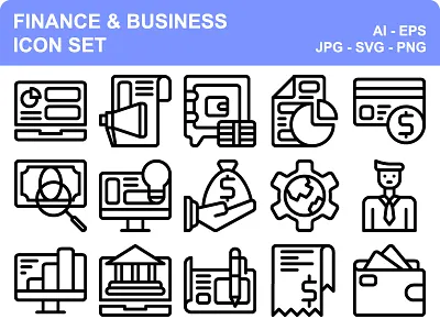 Finance & Business banking business creditcard finance icon icon set iconset marketing money payment
