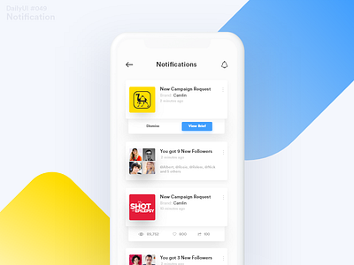 DailyUI Challenge #049 - Notification app dailyui design ios notification ui ux