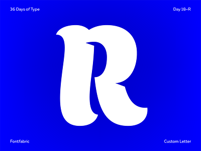 Day 18—R 36days 36daysoftype creative font letter lettering r type typeface typography