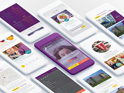 Premier Inn Hotels clean design hotel mobile app travel ui ux web design