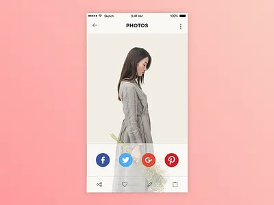 Daily UI Challenge 100daychallenge dailyui photo share share uidesign userinterface uxdesign