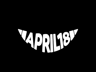 April 18 18 apr april date datetypography eighteen number typography