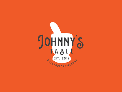 Johnny's Table b badge brand identity branding food icon identity logo logo design pilon puerto rican puerto rico restaurant tampa type typography vector vintage