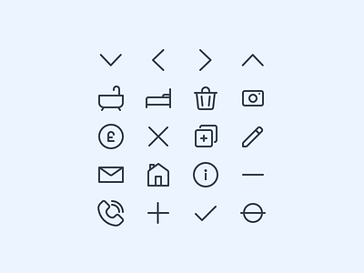 Icon Set Preview coin delete edit home icon icons phone property set trash ui