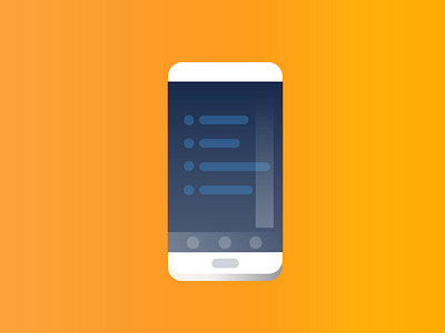 Smart phone design illustration mobile phone