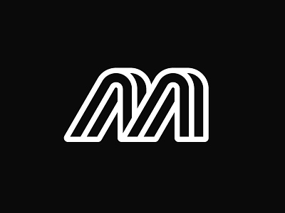 M Logo branding design grid icon logo logotype m mark minimalist monogram type typography