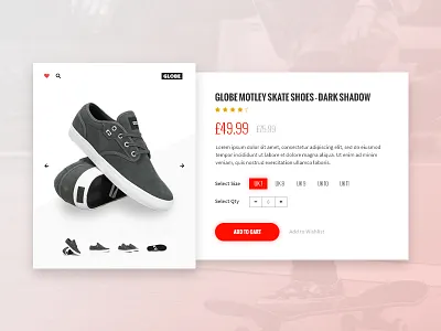 Daily UI #12 - Single Product daily ui ecommerce product page single product ui ui design ux website design