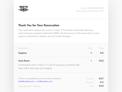 Daily UI challenge #17 — Email Receipt challenge daily dailyui design email emailreceipt ui uichallenge userexperience userinterface ux web