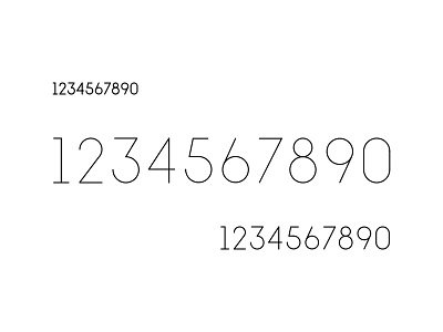 1234567890 custom type numbers numerals