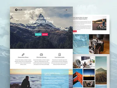 Mountain King Bootstrap Free Html Template bootstrap css design html htmlcss template ui ui design ux