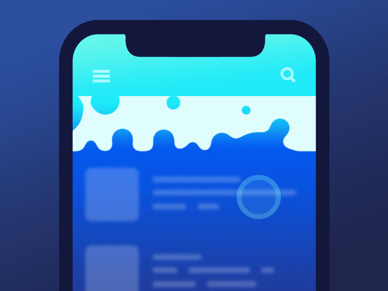 Bubbles animation blue bubbles gif ios loading ui ux