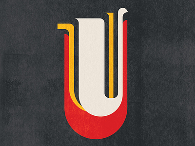 U have many layers. 36daysoftype u type typography