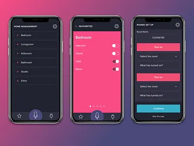 Mia (My Intelligent Apartment) app design product ui ux