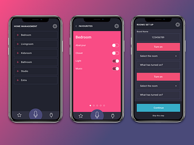 Mia (My Intelligent Apartment) app design product ui ux