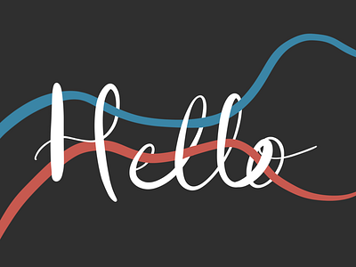 Hello hello lettering procreate typography