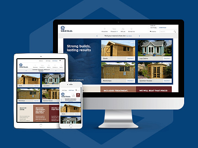 Solid Sheds Website e comm online prototyping responsive sheds shop solid ui website wireframing