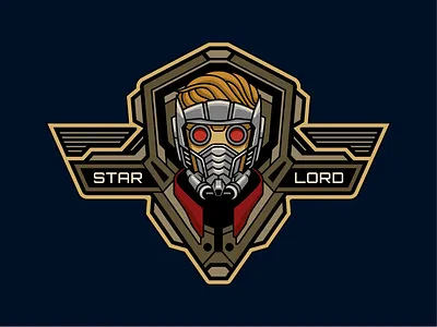 Star-Lord Badge badge design comics graphic design illustration logoinspirations
