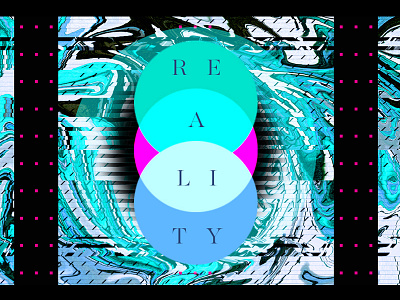 R̷E̵A̵L̷I̶T̵Y̷ // GLITCH digital fragment glitch graphic design liquify photography reality text typography