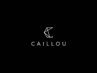 Caillou fashion geometric initial c jewelry line art lineart logo modern pebbles simple sophisticated