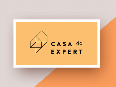 Casa Do Expert branding business card home logo