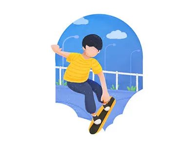 skateboard illustration