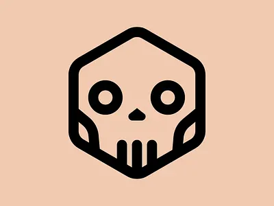 D20 Logo d20 die logo mark skull