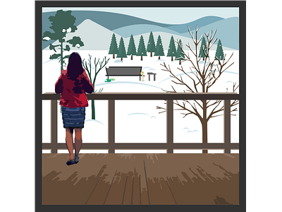 The cold Bloomington days! free hand. photo exploration ui design