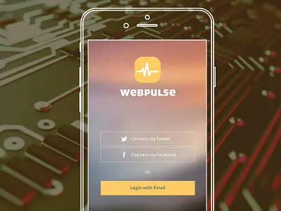 Web Pulse app design mobile