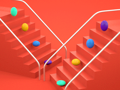 V 36days v 36daysoftype 3d c4d design gif graphics loop motion type typography v