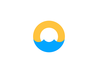 Oasis / sun / O / Desert / water / logo design branding desert icon logo o oases oasis sea smart sun water