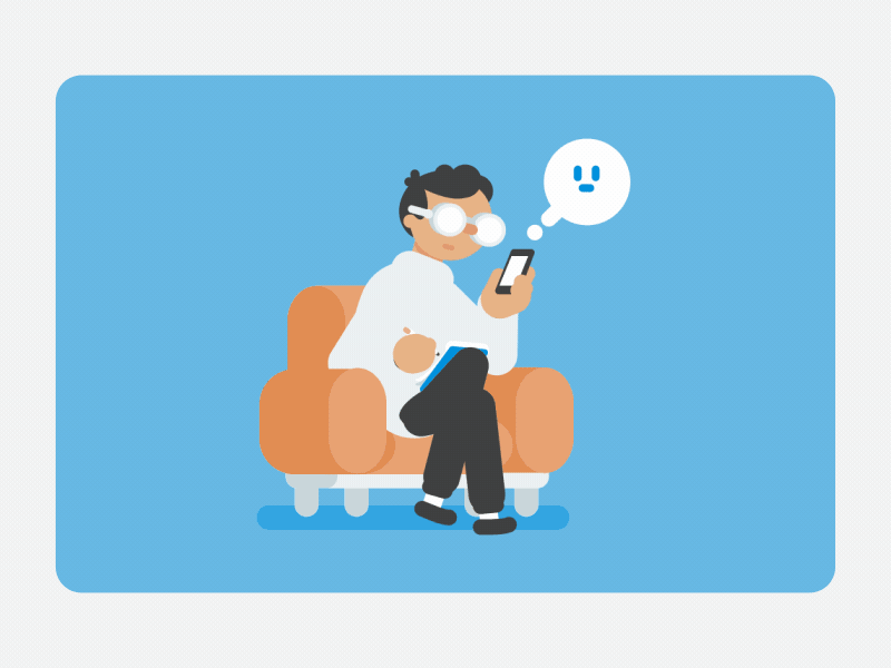 Talk about it after animation character design effect illustrator loop psychologist