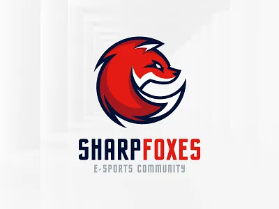 Sharp Fox Logo Template esports fox gaming logo sale sharp template vector