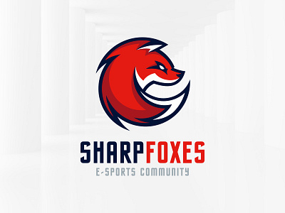 Sharp Fox Logo Template esports fox gaming logo sale sharp template vector