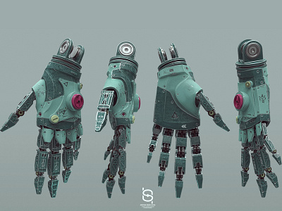 Mecha Hand 02 3d concept conceptart conceptdesign hristian shyne style