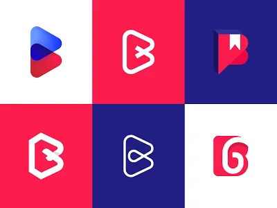 B Logo Marks b box branding bundle guide letter logo mark video