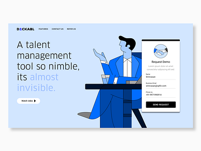 Dockabl Website Landing Page hrms landing page minimal website