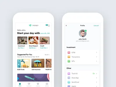 ET Money App Design application design user experience design