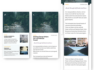 article review clean minimalism mobile uiux