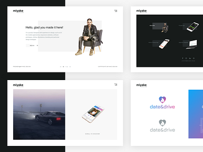 Miyake.Design Portfolio android animation awwwards clean design interaction ios minimal parallax portfolio