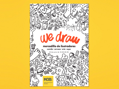 We Draw design digital illustration doodle doodling graphic design illustration poster procreate